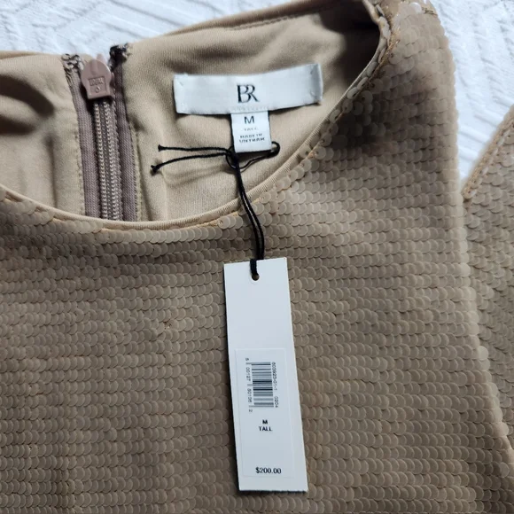 NEW Banana Republic Stretch-Sequin Maxi Dress, Size Medium Tall - Picture 4 of 4